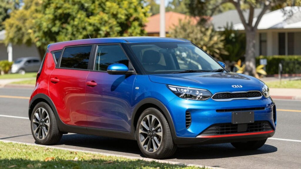 Kia Soul EV on Australian street