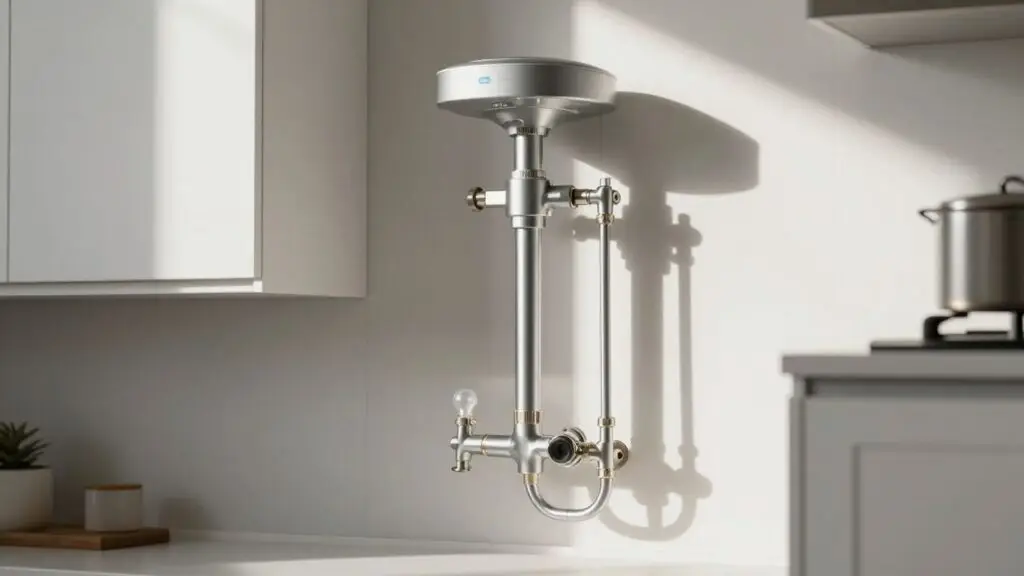 Hot water system installation in an Australian home.